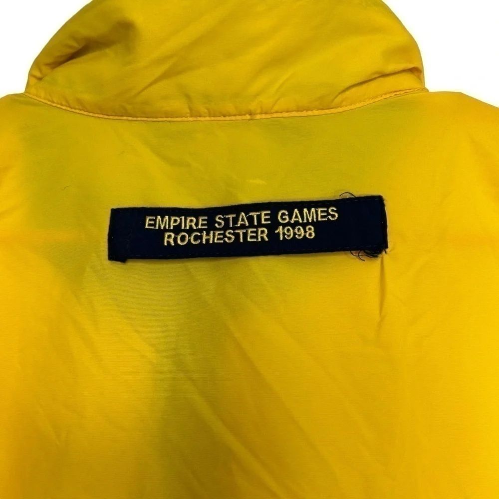 Vintage 1998 Empire State Games Rochester NY Half Zip Pullover Windbreaker